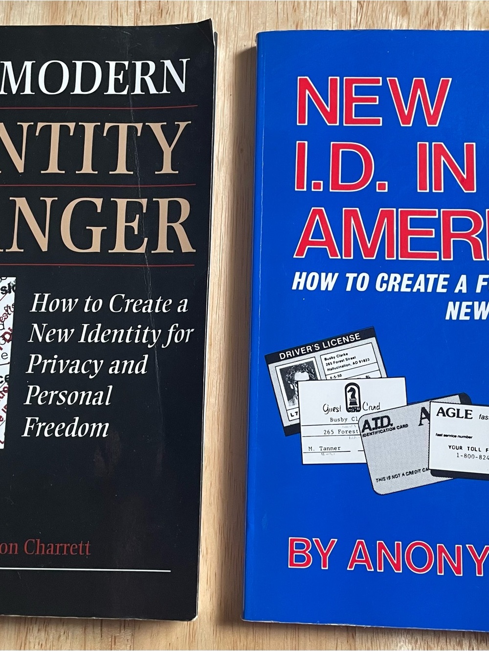 Blue Paperback Book - New I.D. in America